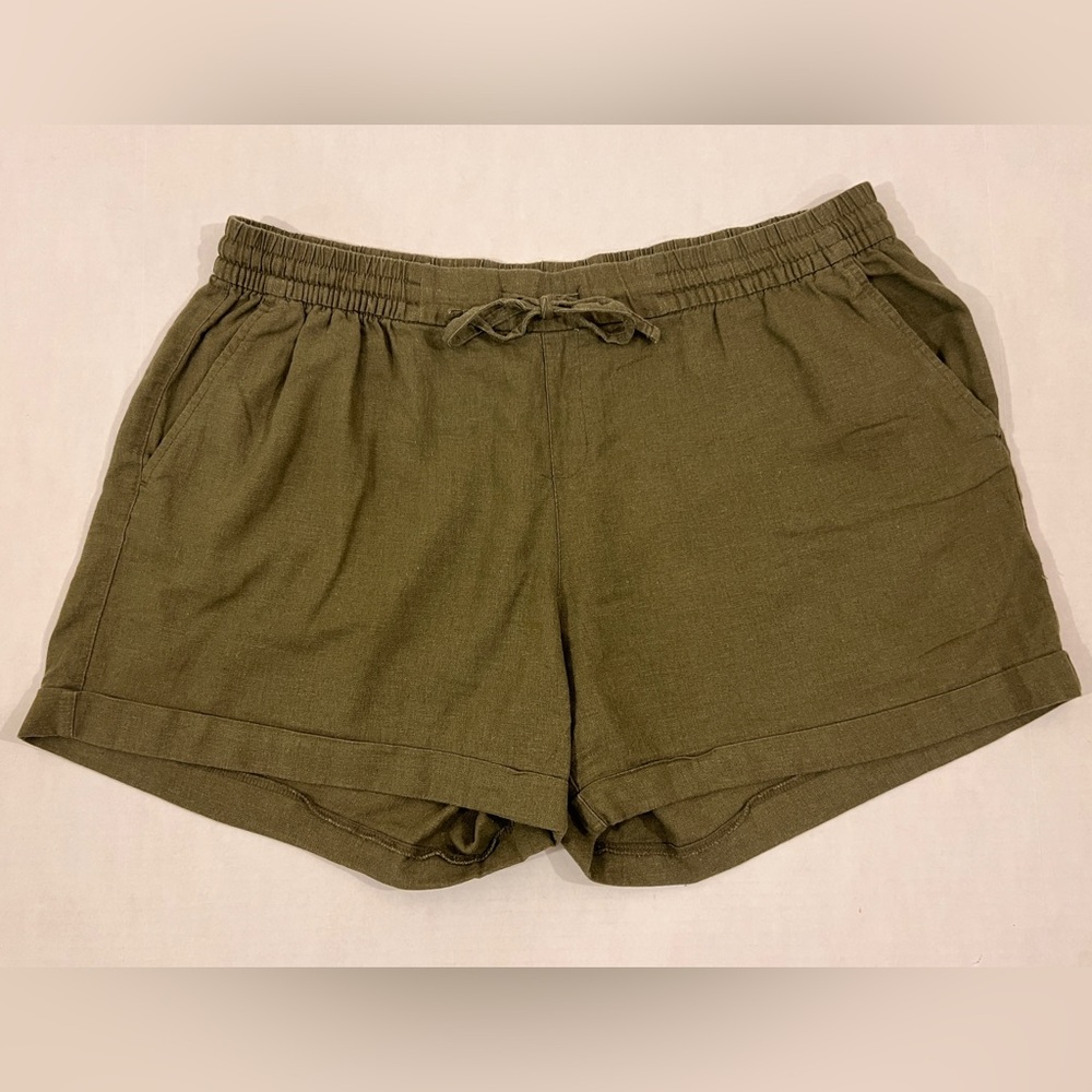 Old Navy Women’s Linen Shorts Elastic Waistband